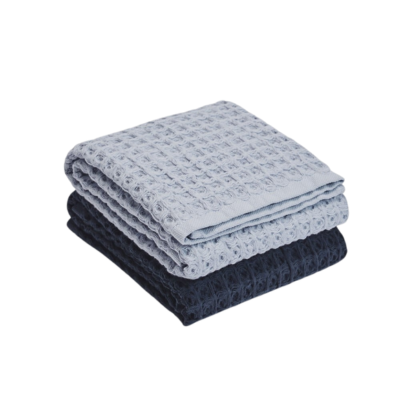 Meeka Australian Cotton Tea Towel Ciel Blue Pack Of 2