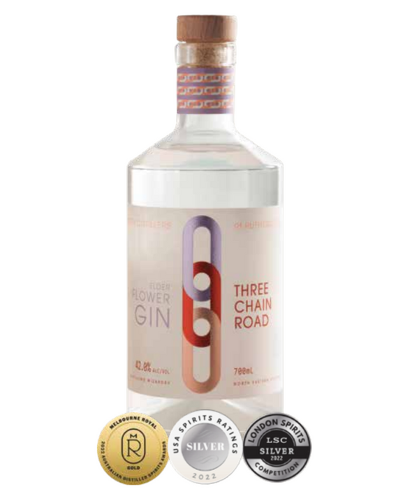 Three Chain Road Elderflower Gin 700ml