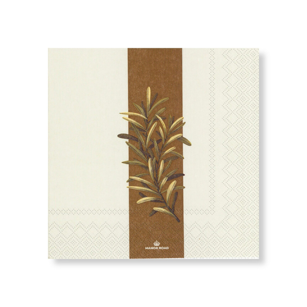Manor Road Rustic Rosemary Napkins Luncheon 20 pack