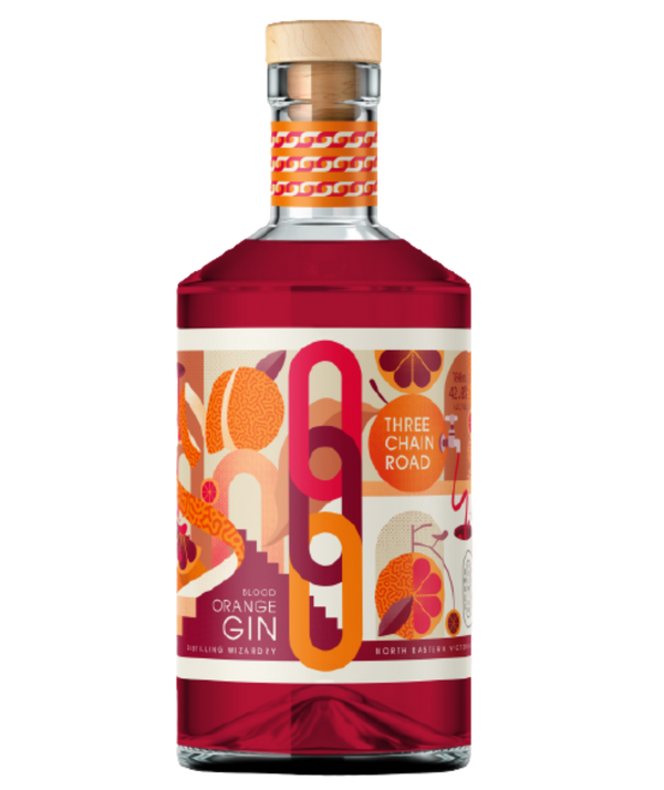 Three Chain Road Blood Orange Gin 700ml Limited Release