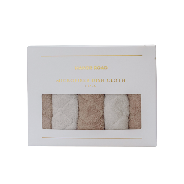 Manor Road Microfibre Dish Cloths 5pk
