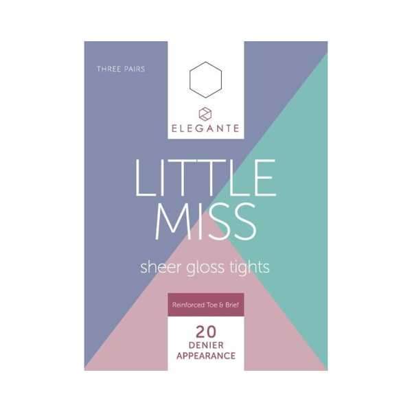 Little Miss Girls Sheer Tights Size 9-10 yrs Bronze Glow