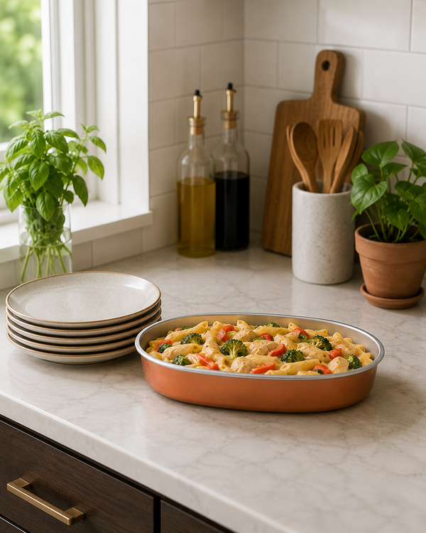 Oval Coated Aluminium Tray 673ml