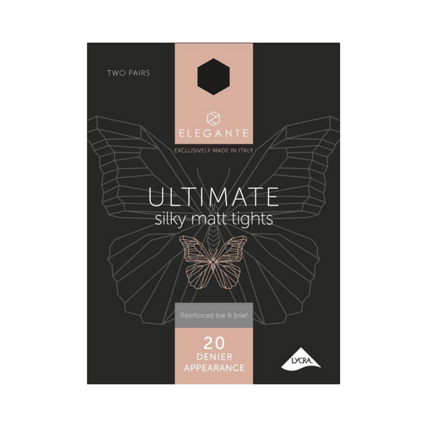 Elegante Ultimate Silky Matt 20 Denier 2 Pack