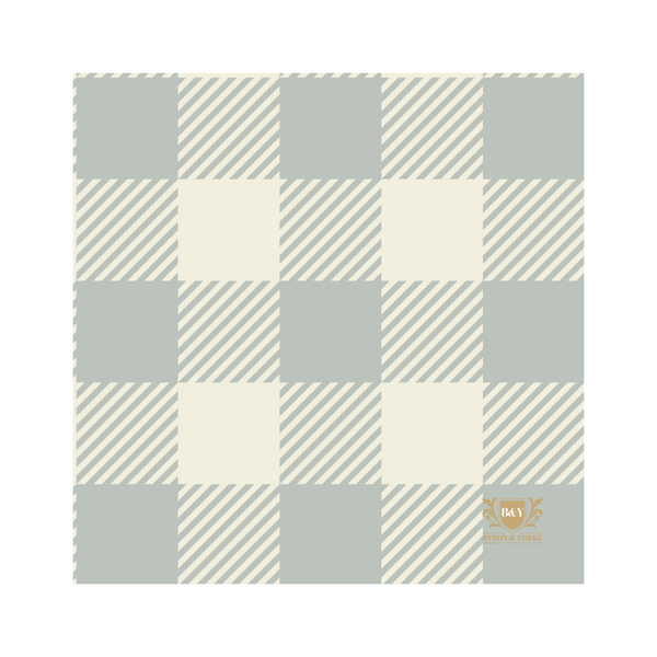Byron & Yorke Blue Gingham Luncheon Napkin