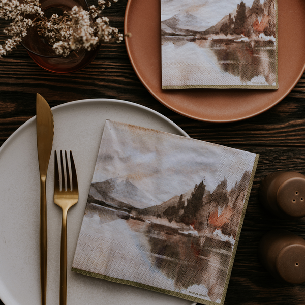 Manor Road The Lake Napkins Cocktail 20 pack