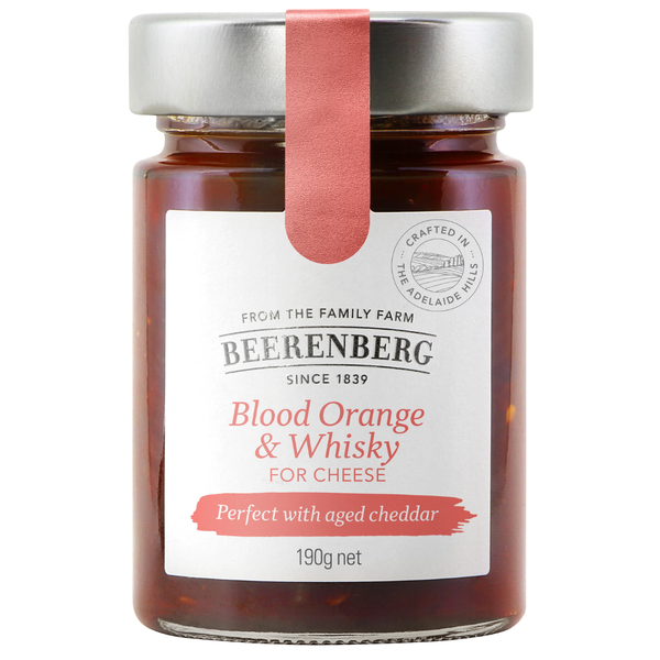 Beerenberg Blood Orange & Whisky for Cheese 190g