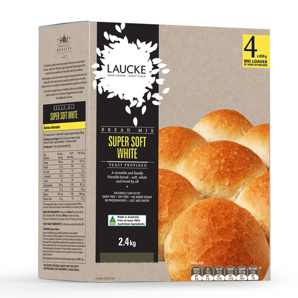 Laucke Super Soft White Bread Mix 2.4kg