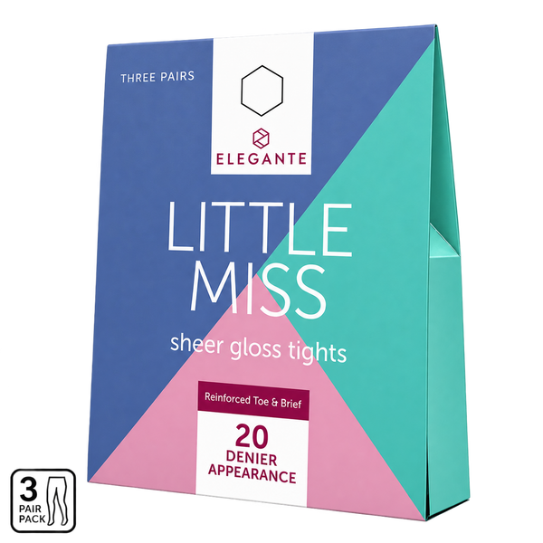 Little Miss Girls Sheer Tights Size 11-12 yrs Bronze Glow