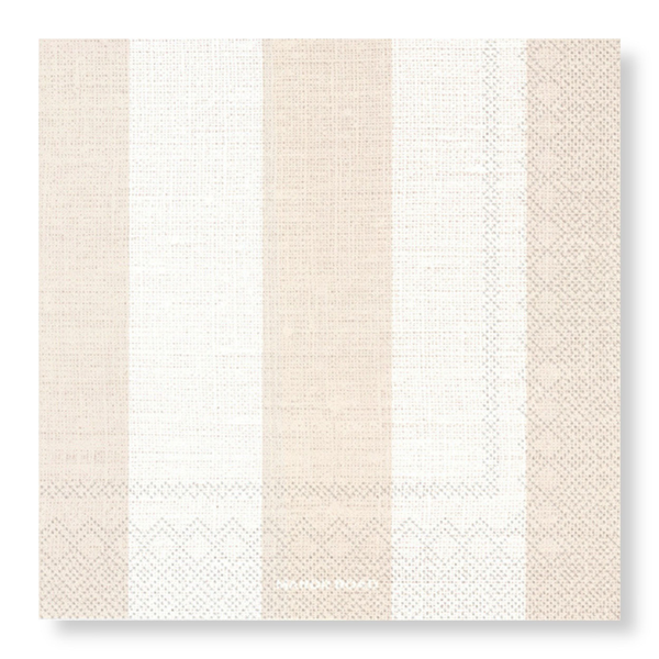 Manor Road Naturals Stripe Napkins Dinner 20 pack