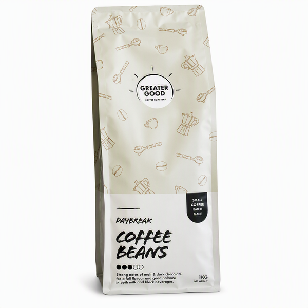Greater Good Coffee Beans Daybreak Premium Blend Medium Roast 1kg