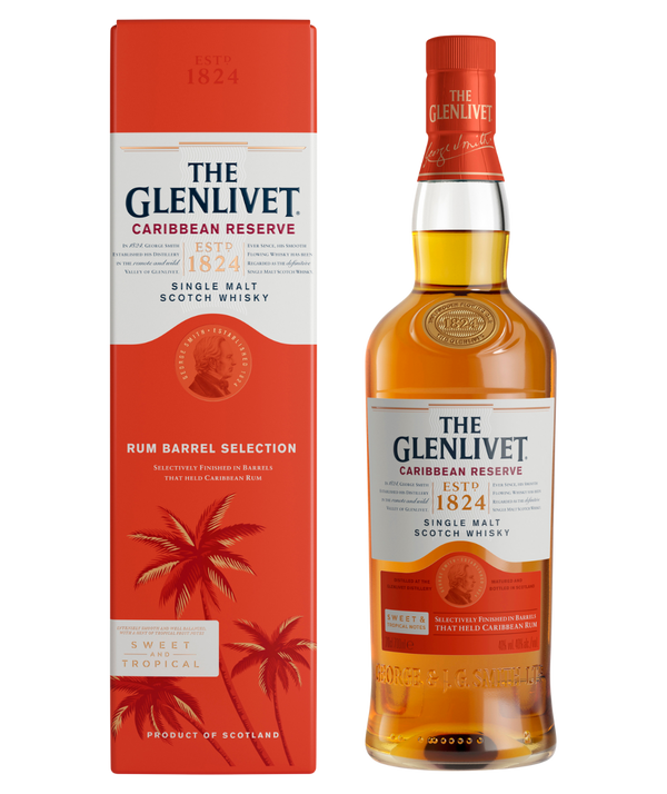 Glenlivet Caribbean Cask Reserve Single Malt Scotch Whisky 700ml