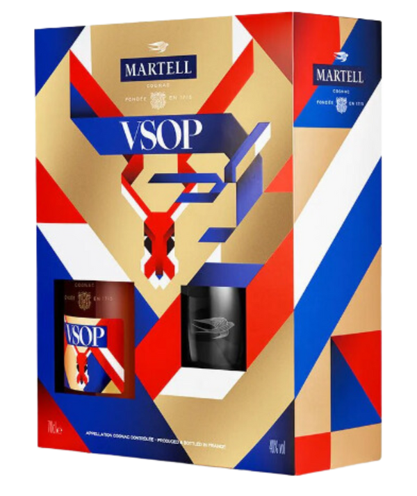 Martell VSOP 700ml Gift Pack + 2 Glasses