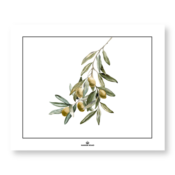 Manor Road Wild Olives Paper Placemat Pad 30 sheets