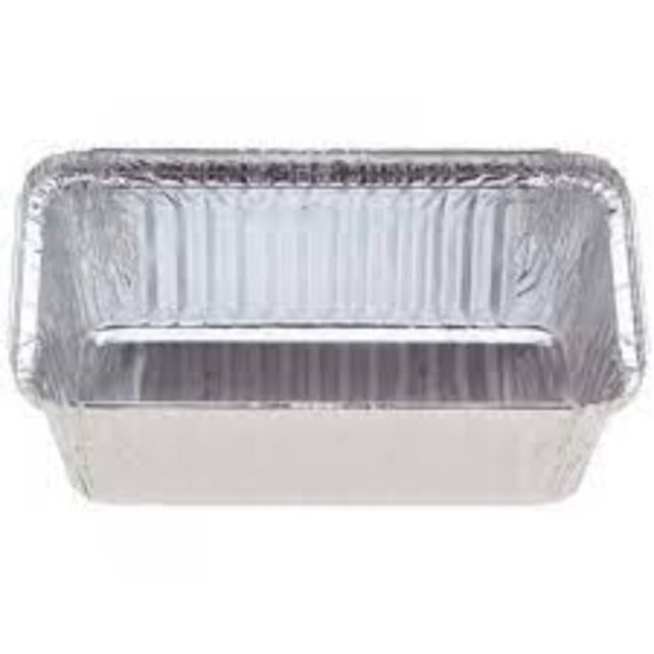 Oblong Foil Tray 840ml 18.4X10.6X57mm with lid 10 Pack
