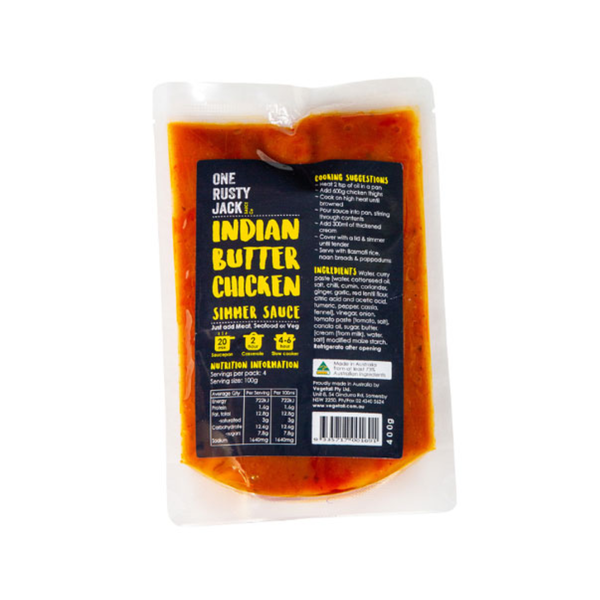 One Rusty Jack Indian Butter Chicken Simmer Sauce 400g