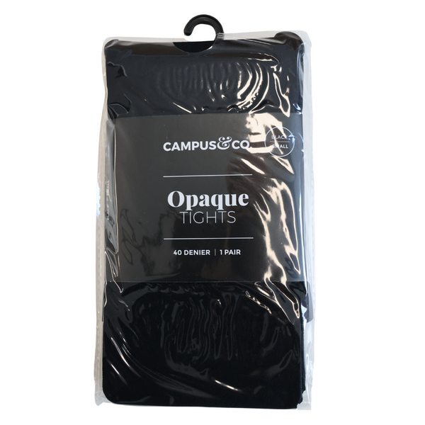 Campus&Co. Microfibre Tights Opaque Black Small