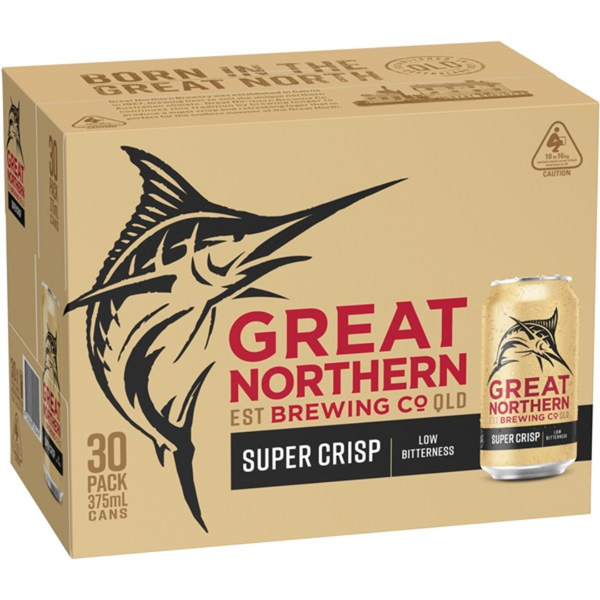 Great Northern Super Crisp Larger 375ml Can 30 Pack