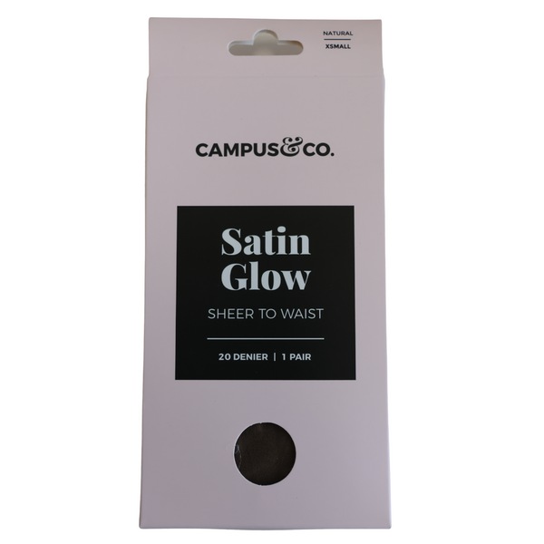 Campus&Co. Satin Sheer to Waist Natural XSmall