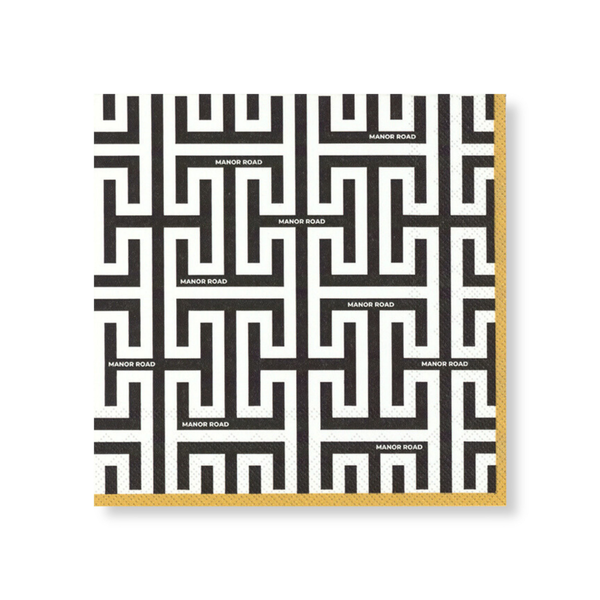 Manor Road Geolux Napkins Luncheon 20 pack