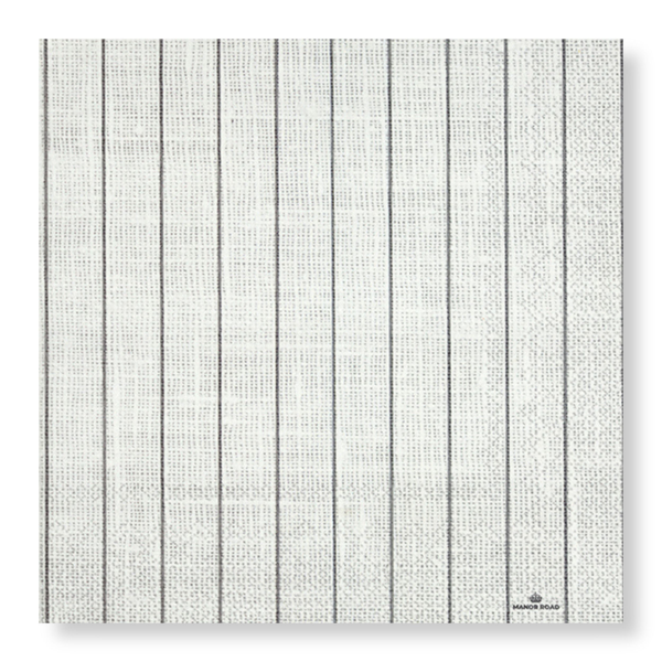 Manor Road Linen Pinstripe Napkins Dinner 20 pack