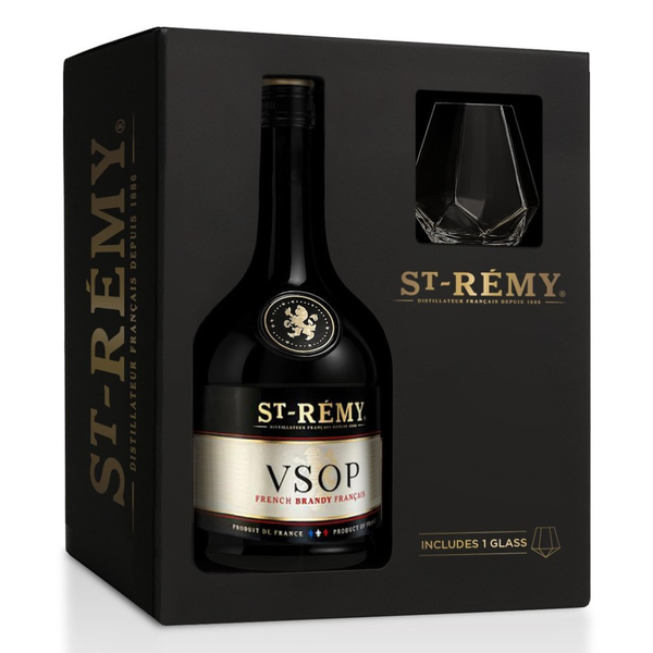 St Remy VSOP Brandy 700ml with Glass