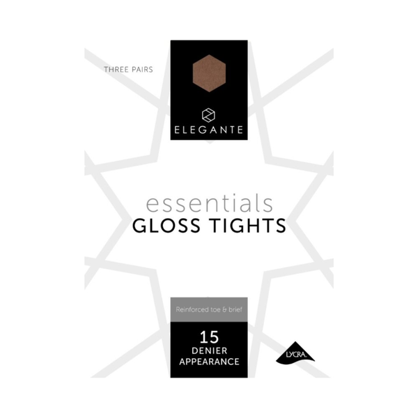 Elegante Essential Gloss Illusion Extra Large 15 Denier 3 Pack