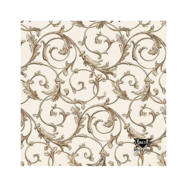 Byron & Yorke Cream Filigree Luncheon Napkin