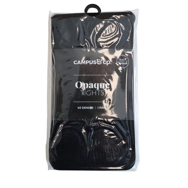 Campus&Co. Microfibre Tights Opaque Black Medium
