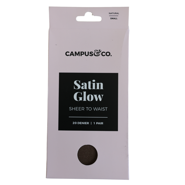Campus&Co. Satin Sheer to Waist Natural Small