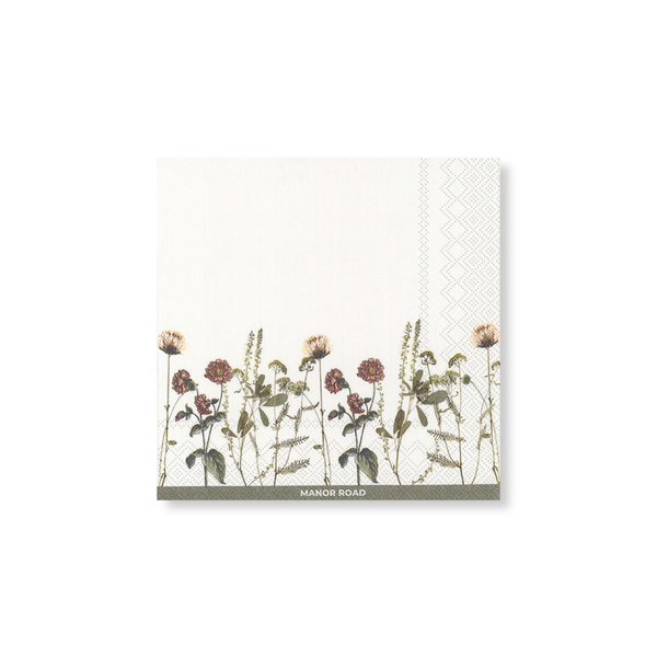 Manor Road Wildflower Napkins Cocktail 20 pack