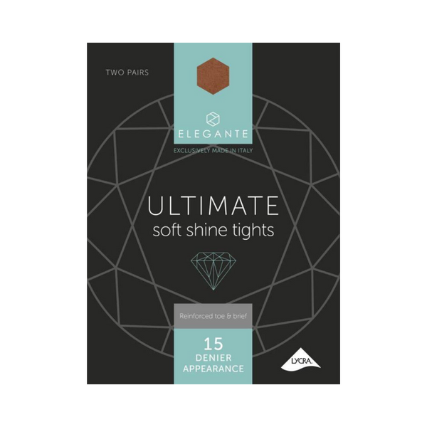 Elegante Ultimate Silky Matt Navy Medium 20 Denier 2 Pack
