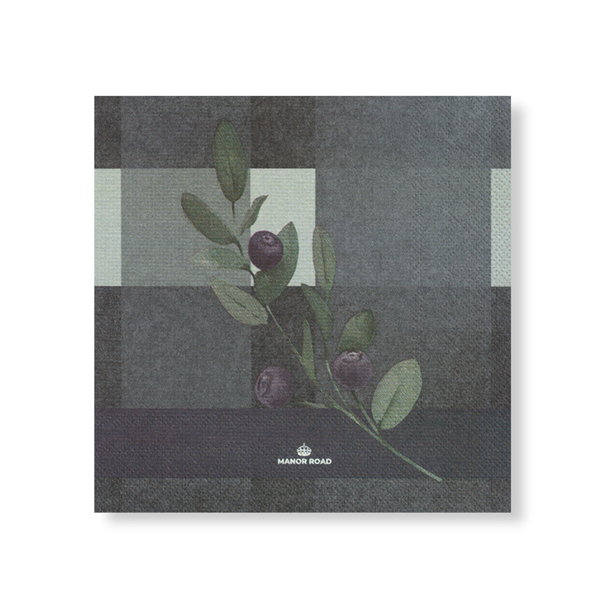 Manor Road Blueberry Burst Napkins Luncheon 20 pack