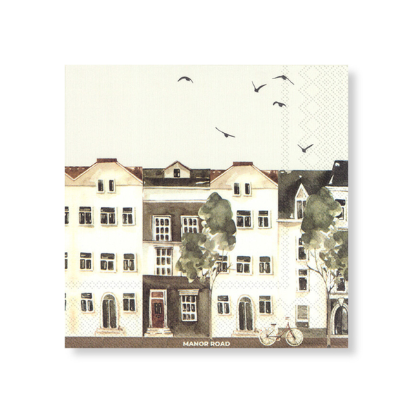 Manor Road City Life Napkin Luncheon 20 Pack