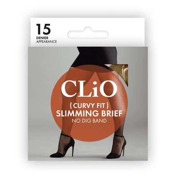 Clio Curvy Control Top Slimming Tights 15D Natural Size 2