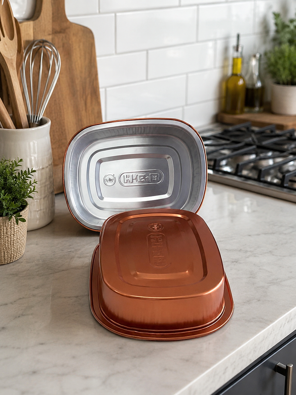 Oval Coated Aluminium Tray 2040ml